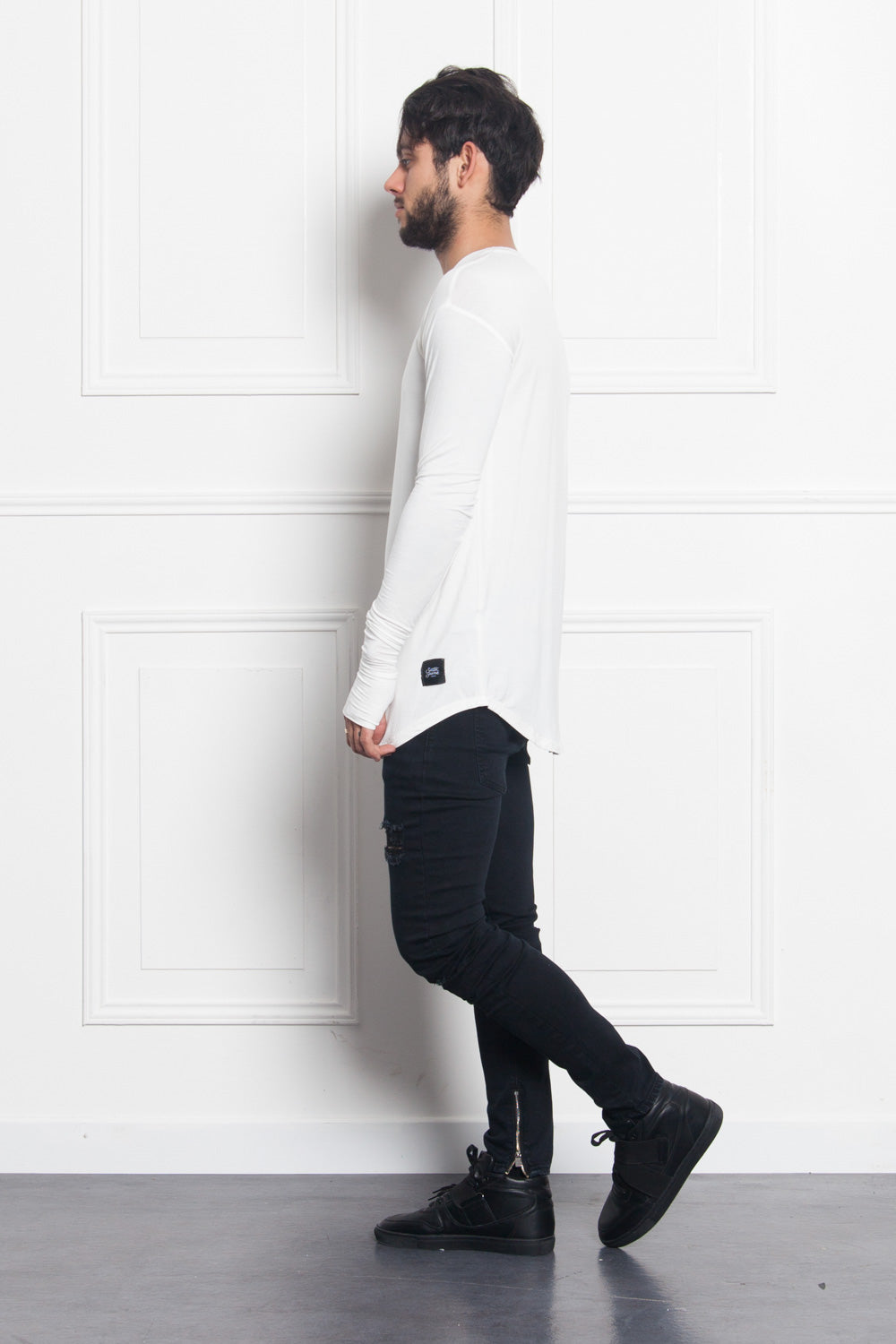 Sixth June - T-shirt long manches longues blanc 1878C