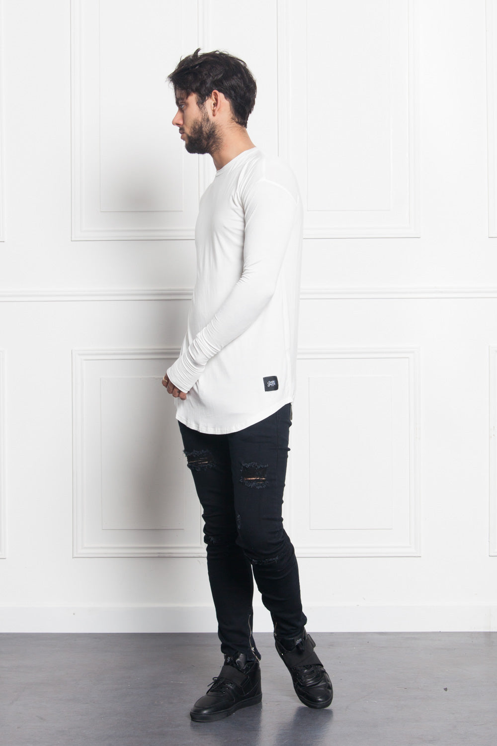 Sixth June - T-shirt long manches longues blanc 1878C