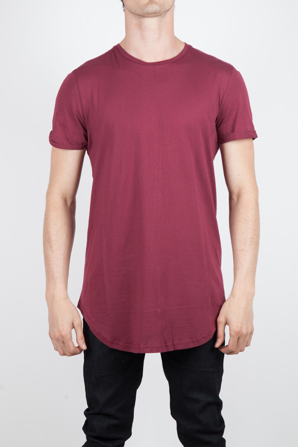 Sixth June - T-shirt oversize zip bordeaux 1146C