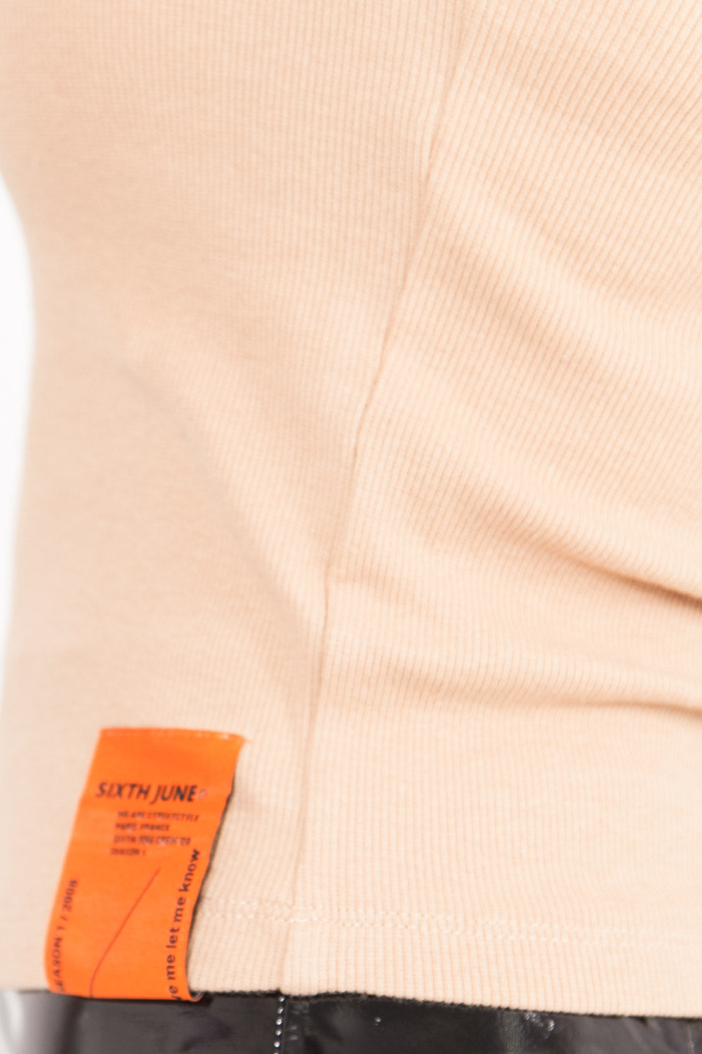 Sixth June - Top col montant court beige