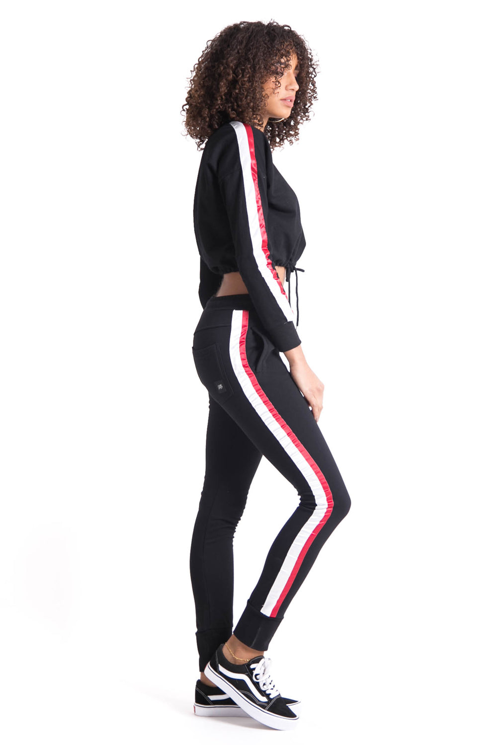 Sixth June - Pull bandes bicolores noir