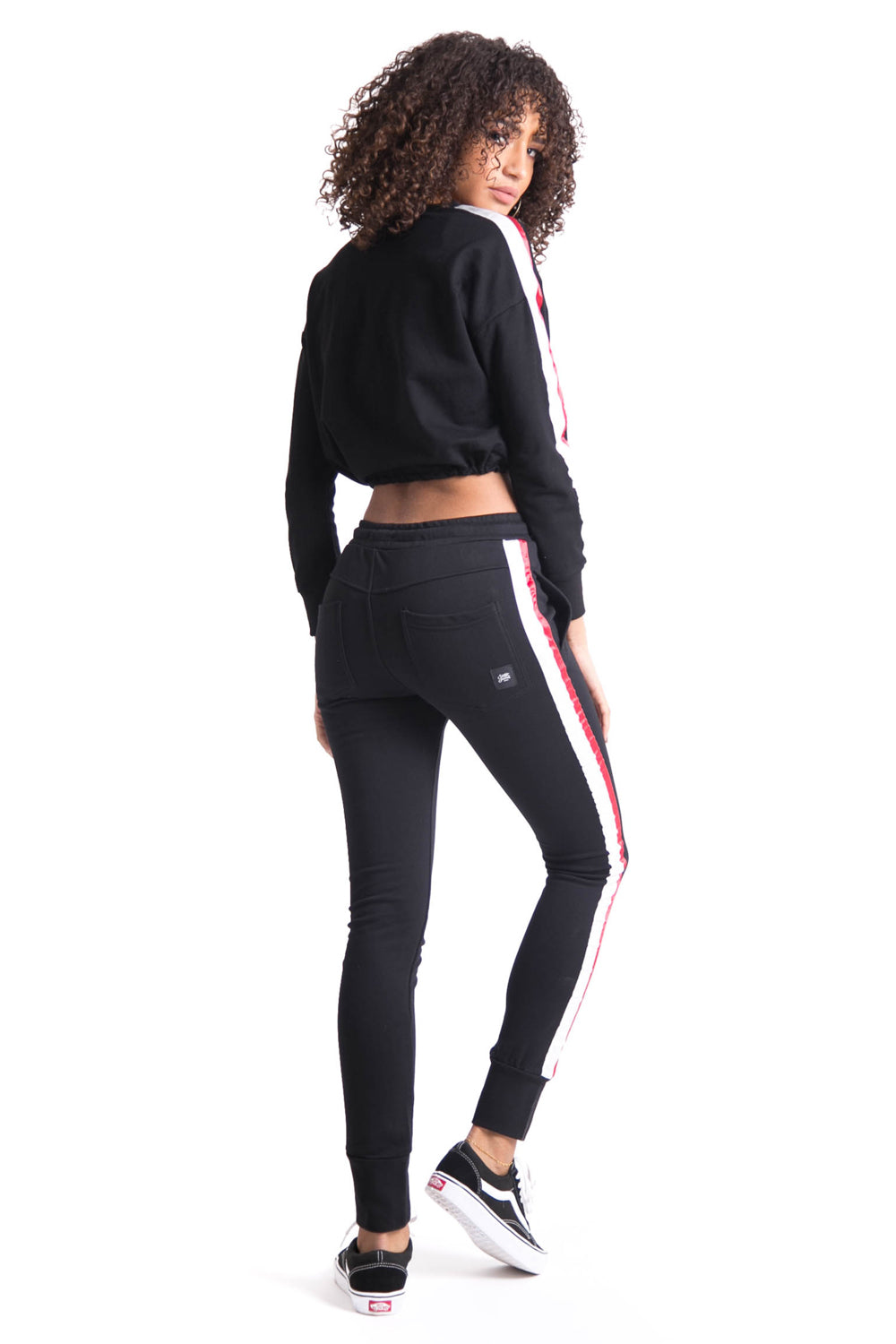 Sixth June - Pull bandes bicolores noir