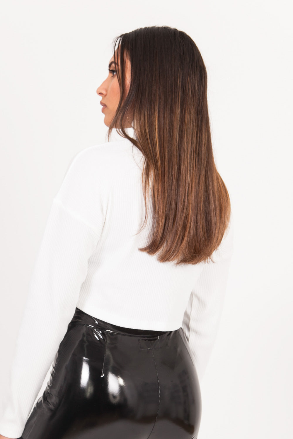 Sixth June - Pull léger court col blanc