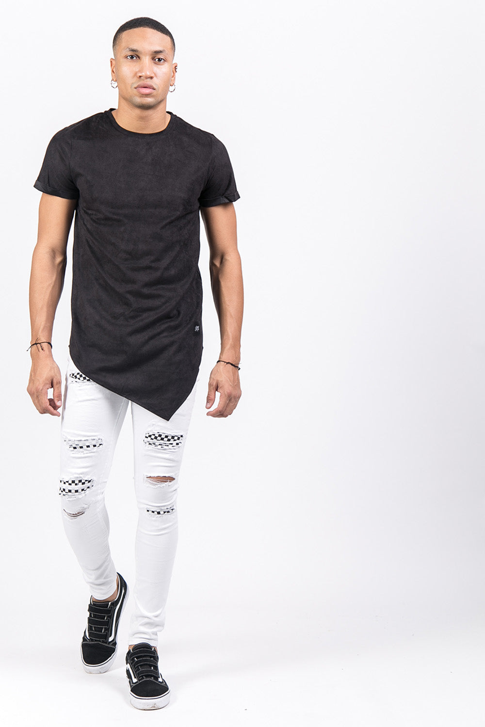 Sixth June - T-shirt pointe suédine noir