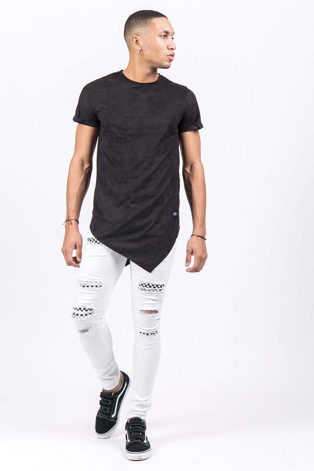 Sixth June - T-shirt pointe suédine noir