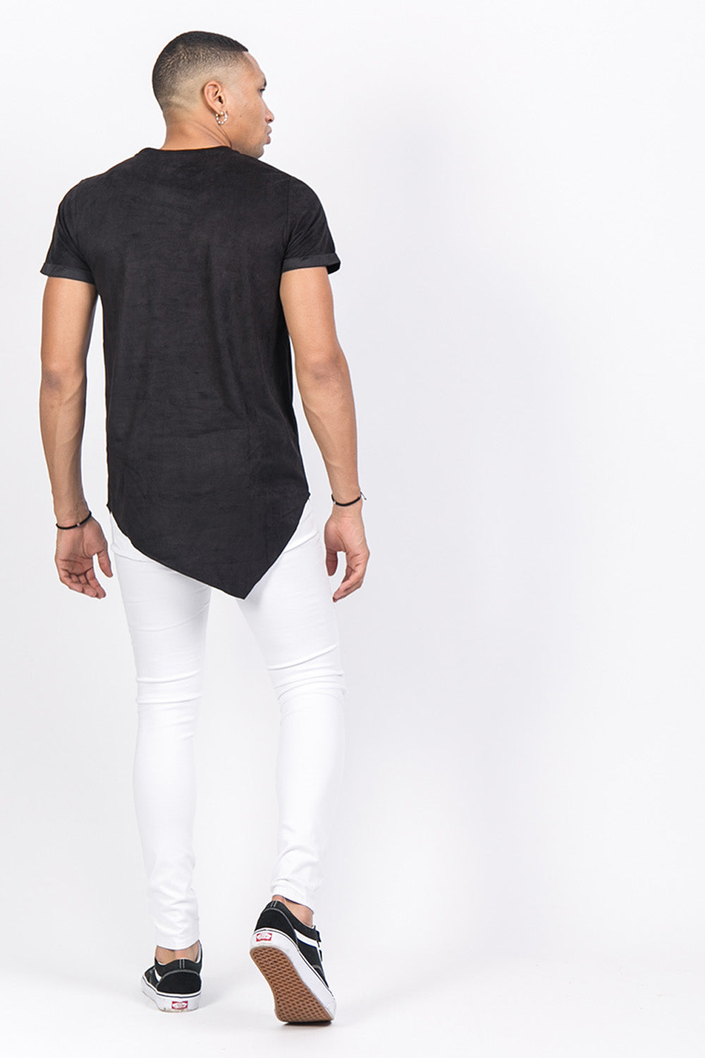 Sixth June - T-shirt pointe suédine noir