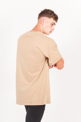 Sixth June - T-shirt épaules tombantes oversize beige M2437VTS