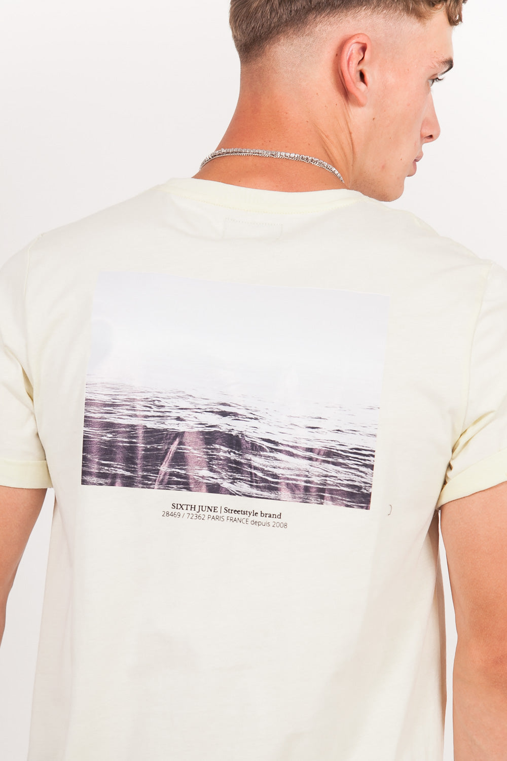 Sixth June - T-shirt image ocean jaune