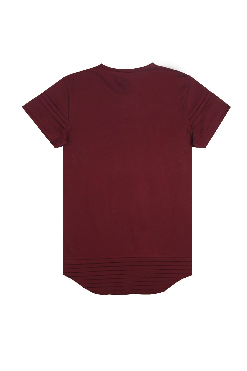 Sixth June - T-shirt bandes relief bordeaux 2125C