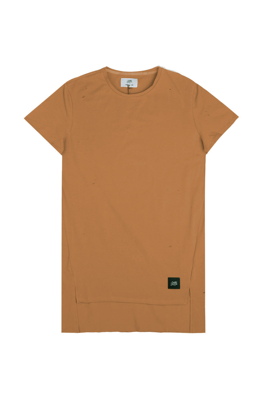 Sixth June - T-shirt asymétrique oversize camel 2131C