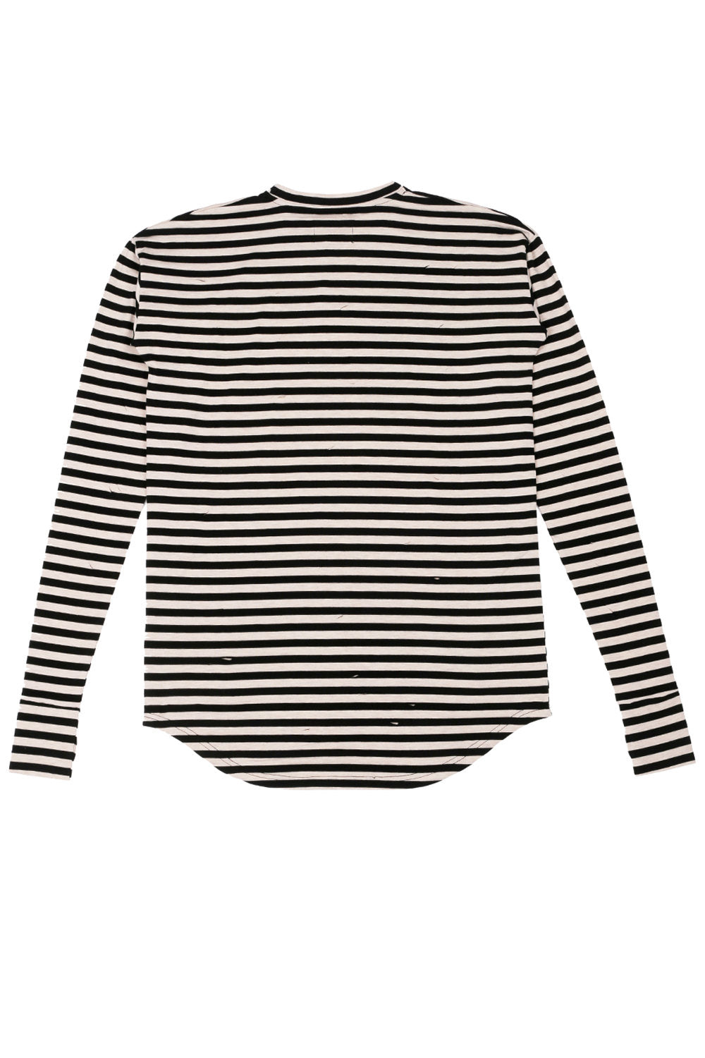 Sixth June - T-shirt marinère manches longues noir beige M2203CTL