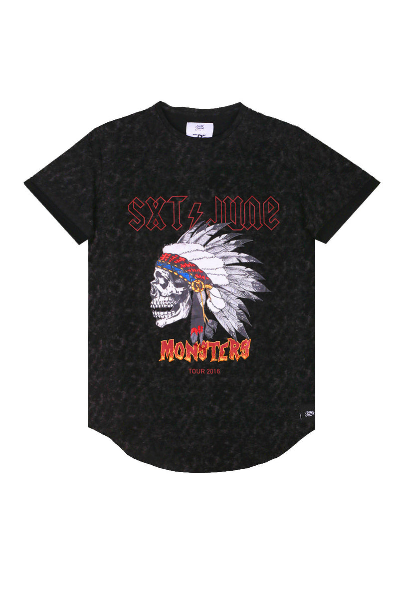 Sixth June - T-shirt Monsters Homme noir M2210WTS