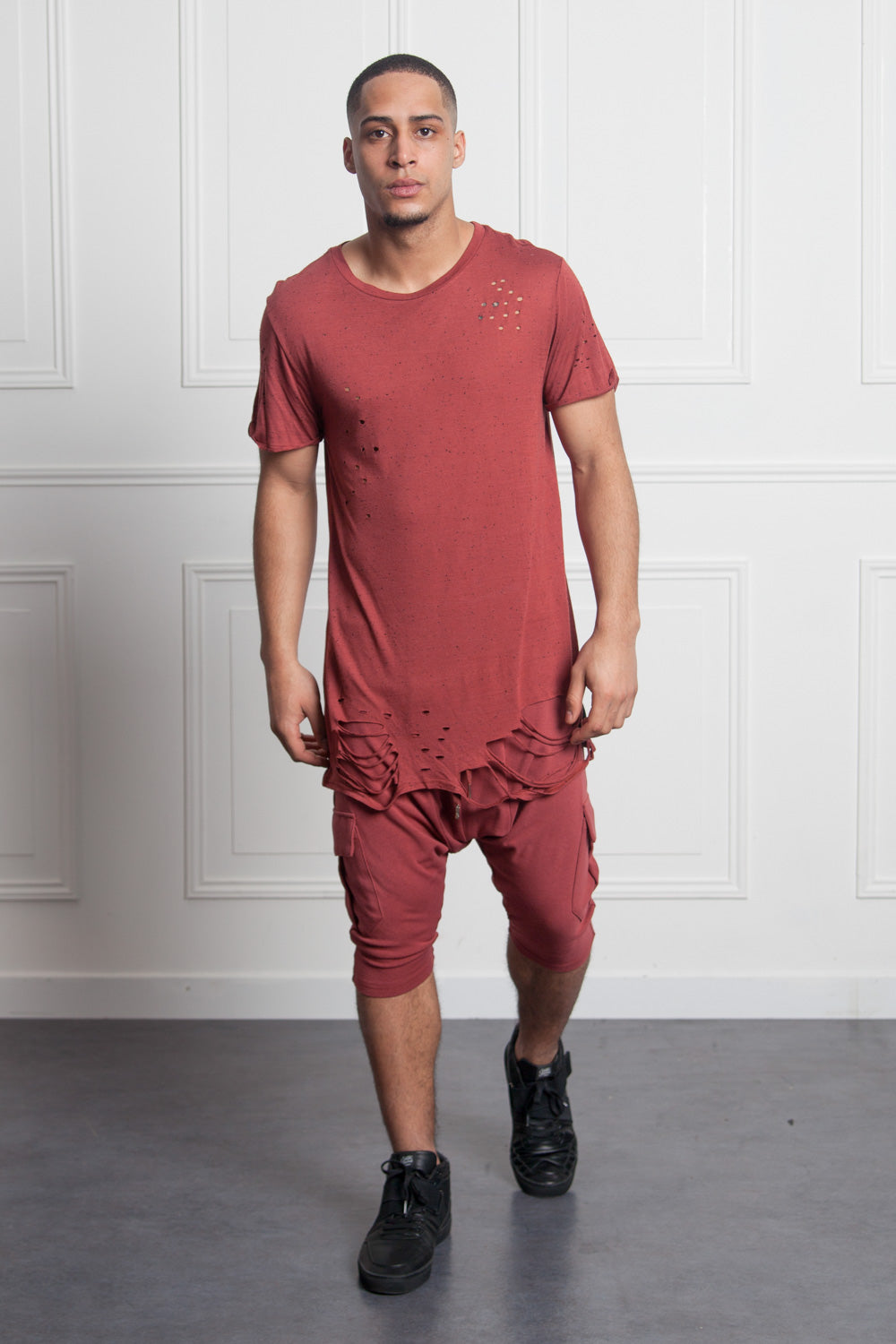 Sixth June - Short sarouel cargo marsala M2428VST