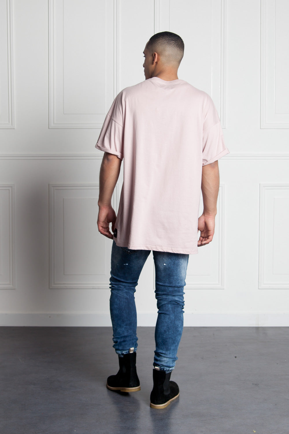Sixth June - T-shirt épaules tombantes oversize rose M2437VTS