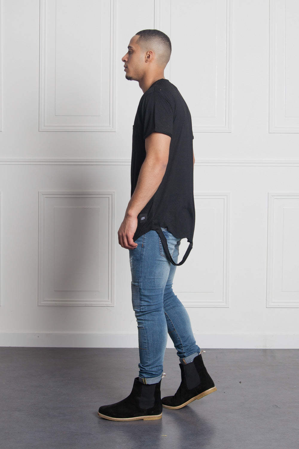 Sixth June - T-shirt chest pocket black M2511VTS