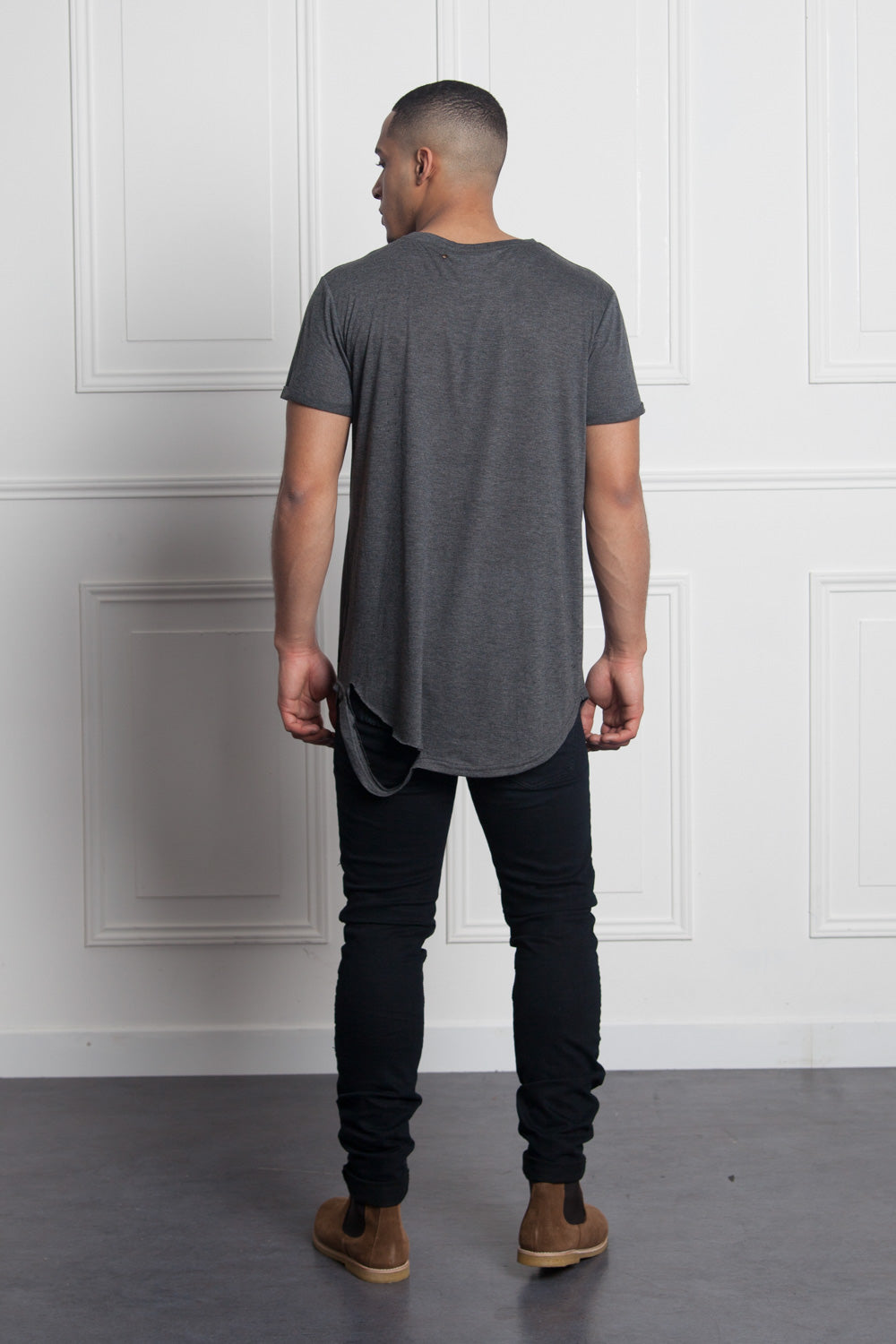 Sixth June - T-shirt chest pocket dark grey M2511VTS