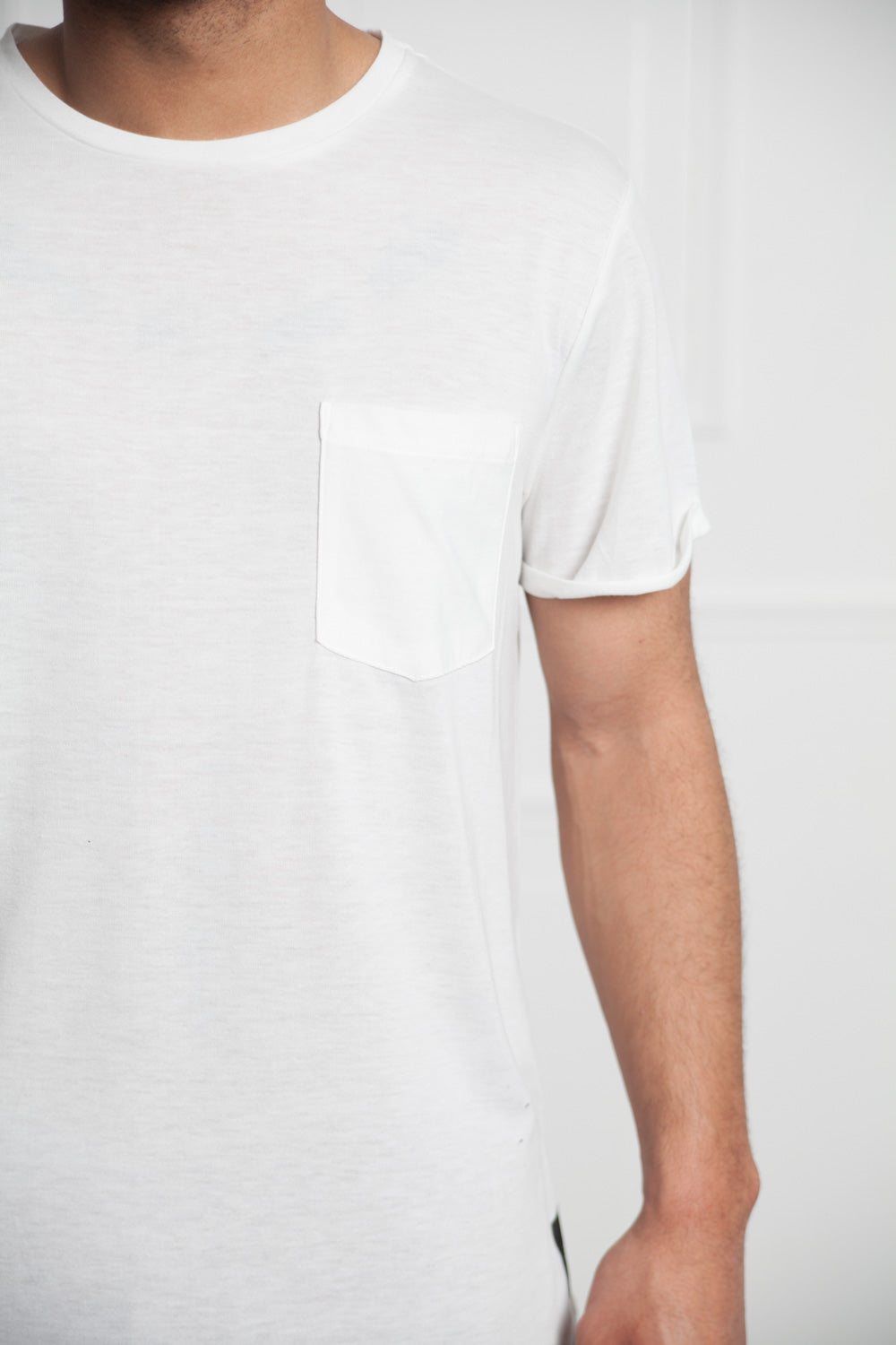 Sixth June - T-shirt chest pocket white M2511VTS