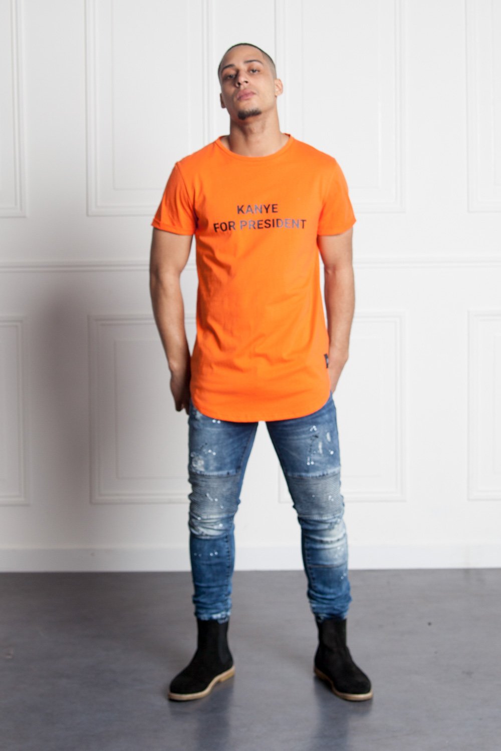 Sixth June - T-shirt Kanye President orange M2523VTS