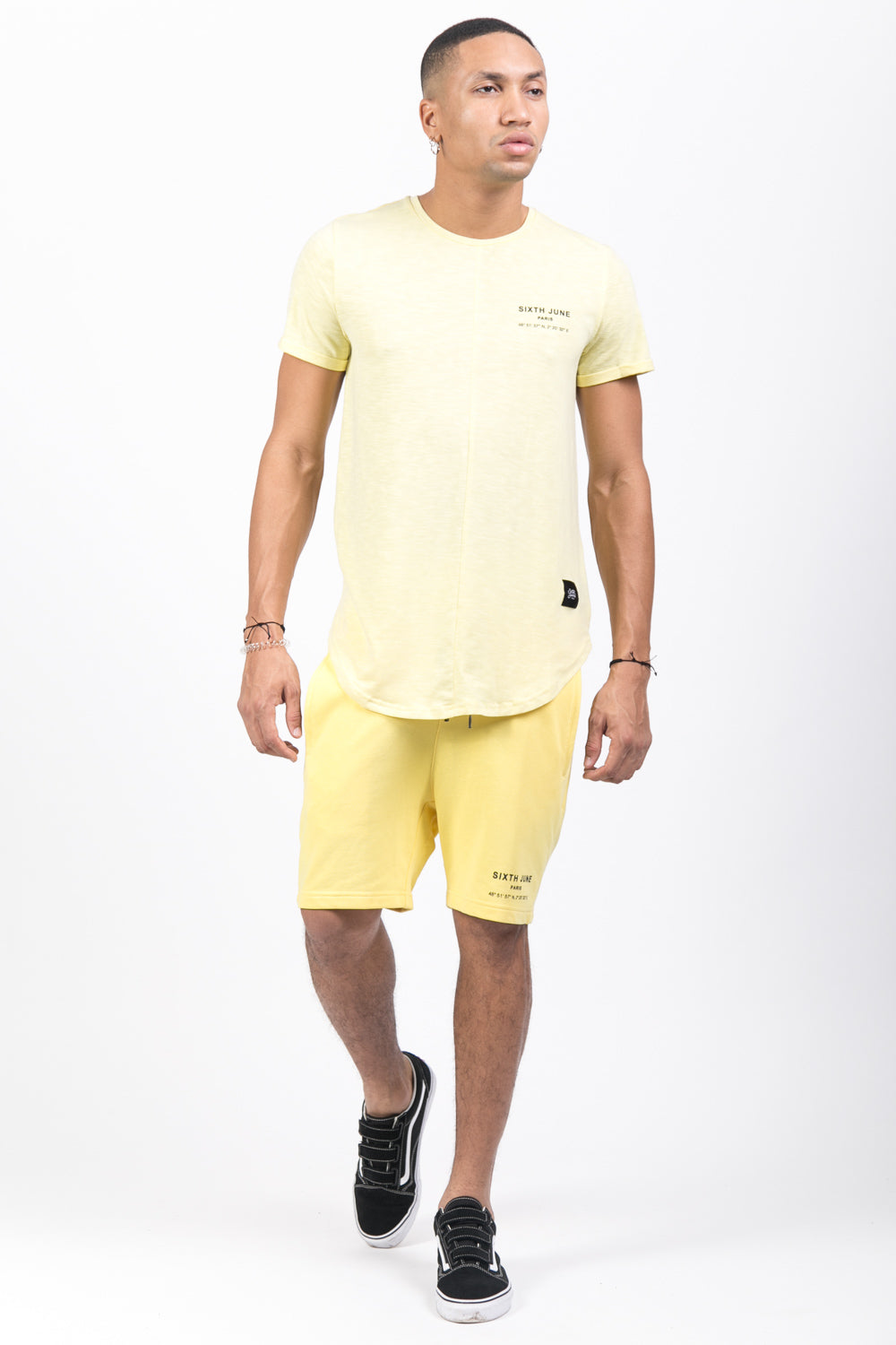Sixth June - T-shirt Paris GPS jaune