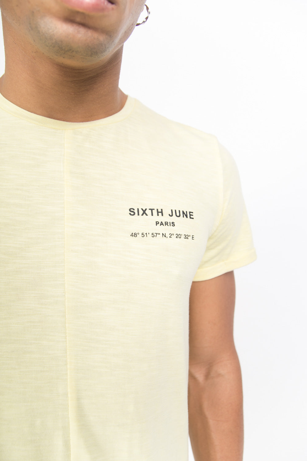 Sixth June - T-shirt Paris GPS jaune