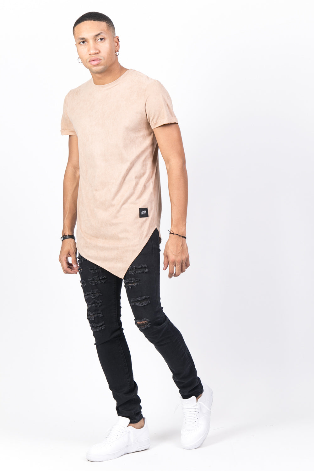 Sixth June - T-shirt pointe suédine beige