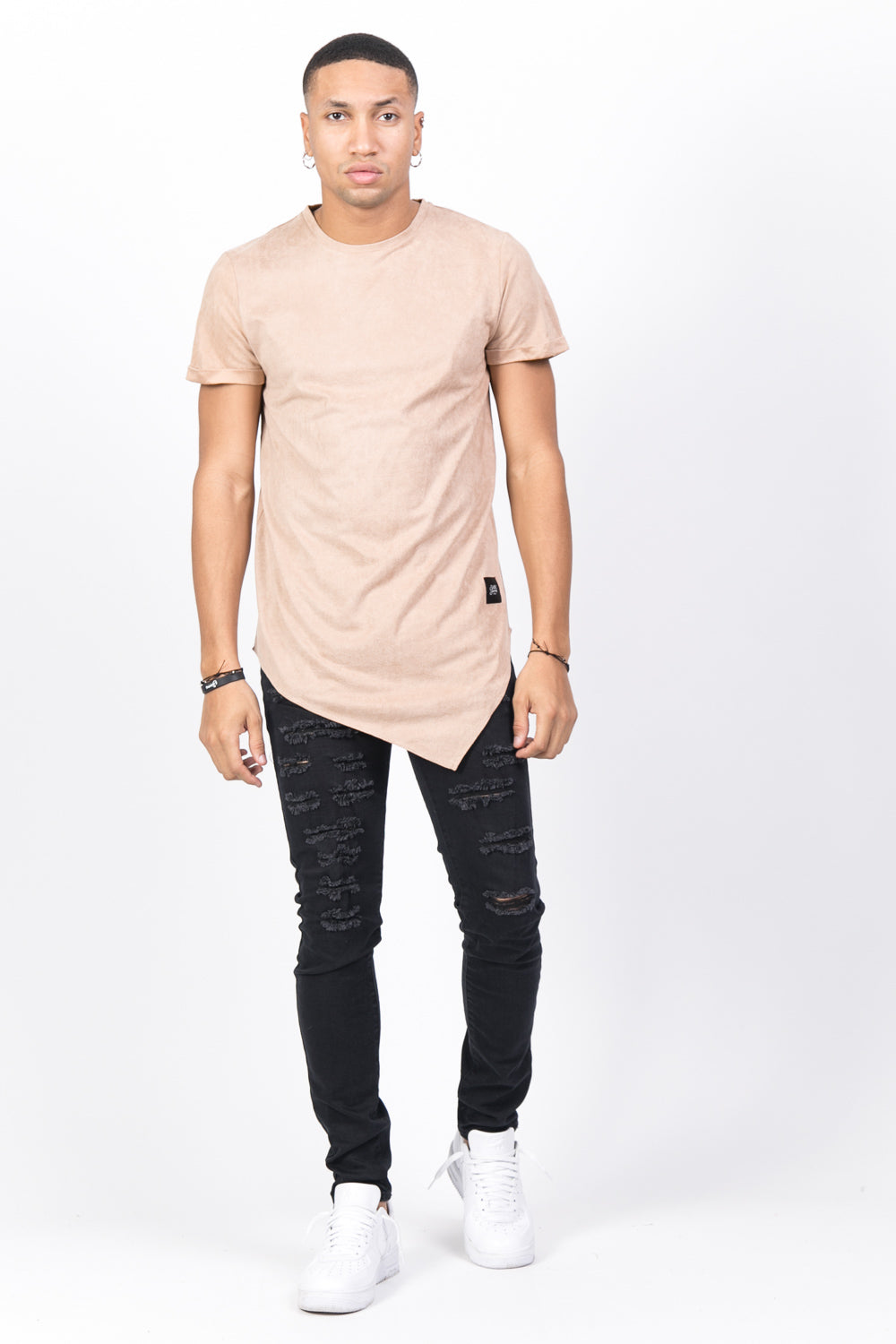 Sixth June - T-shirt pointe suédine beige