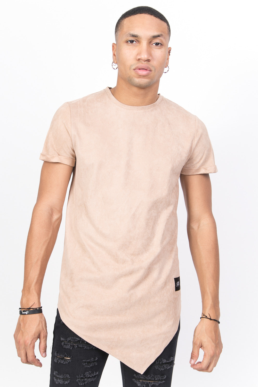 Sixth June - T-shirt pointe suédine beige