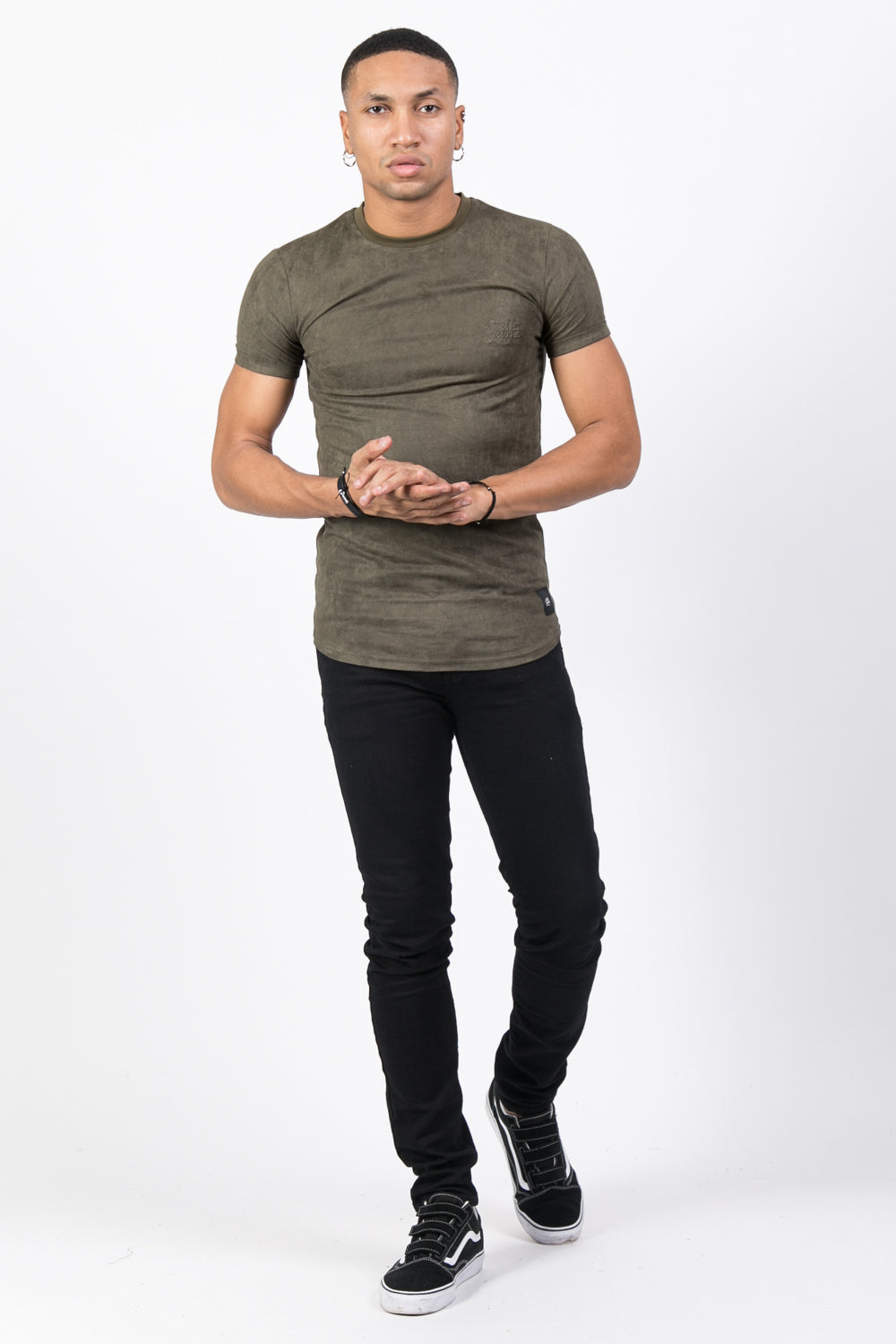 Sixth June - T-shirt suédine moulant kaki