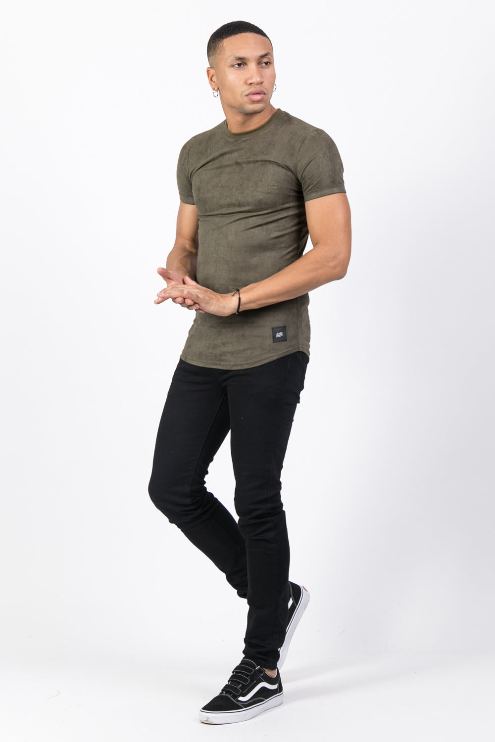 Sixth June - T-shirt suédine moulant kaki