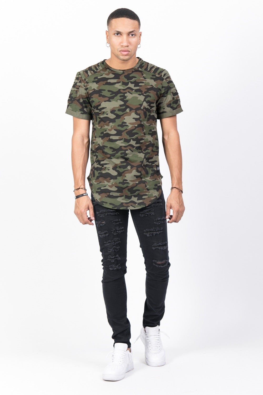 Sixth June - T-shirt camouflage biker vert