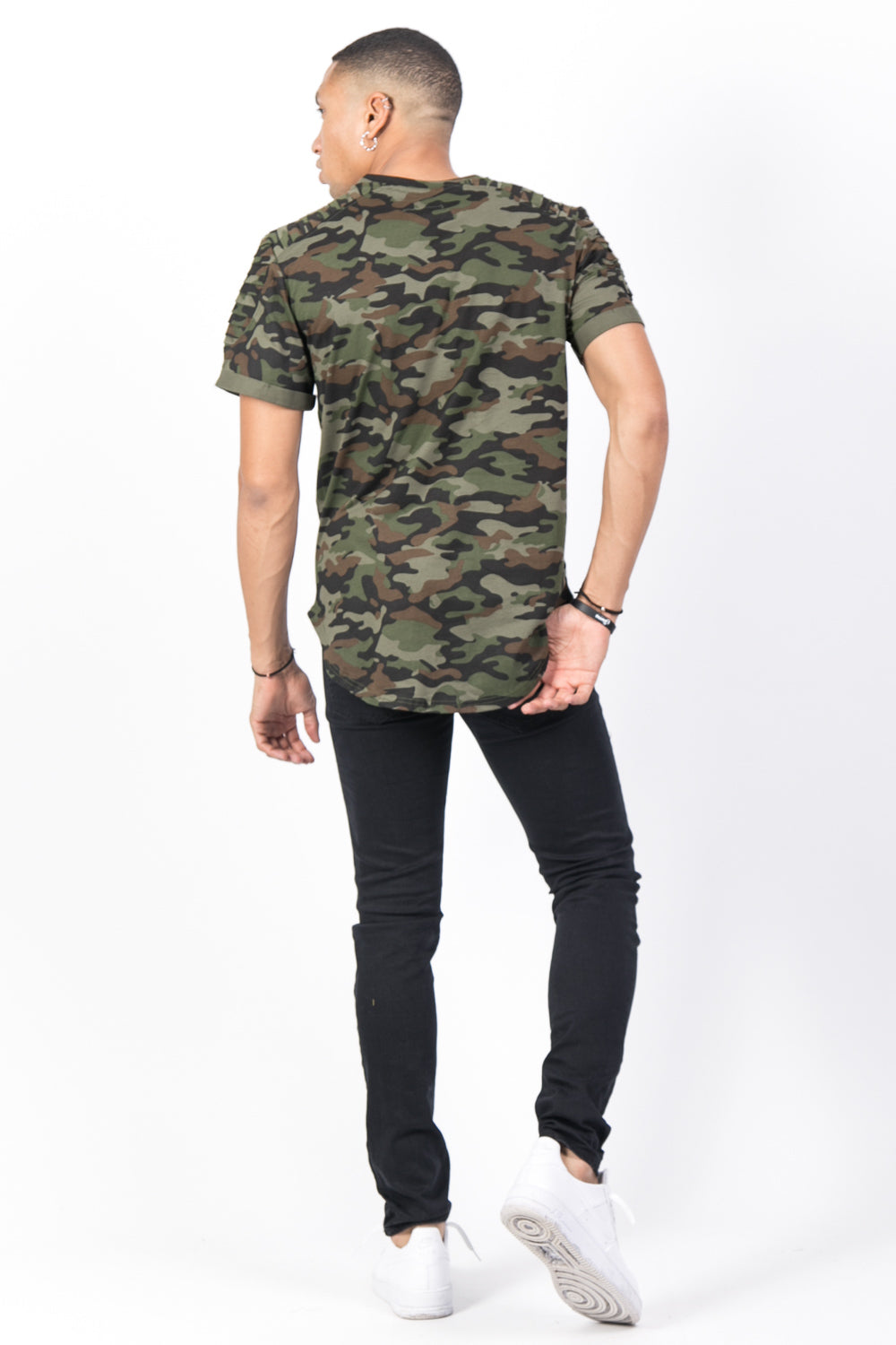 Sixth June - T-shirt camouflage biker vert
