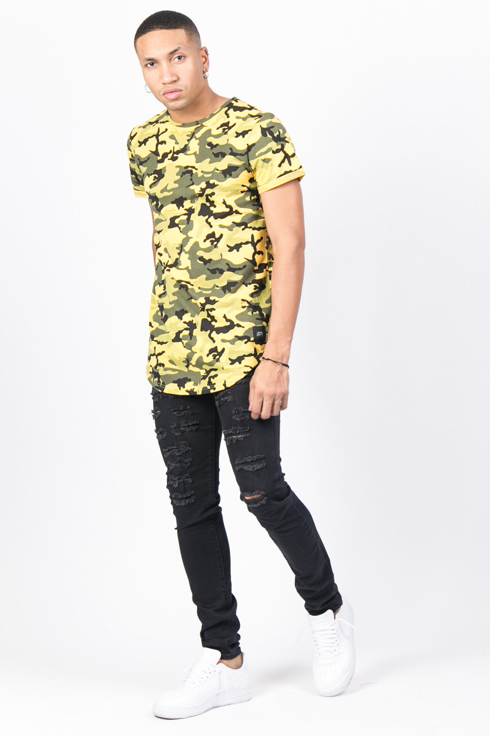 Sixth June - T-shirt camouflage jaune