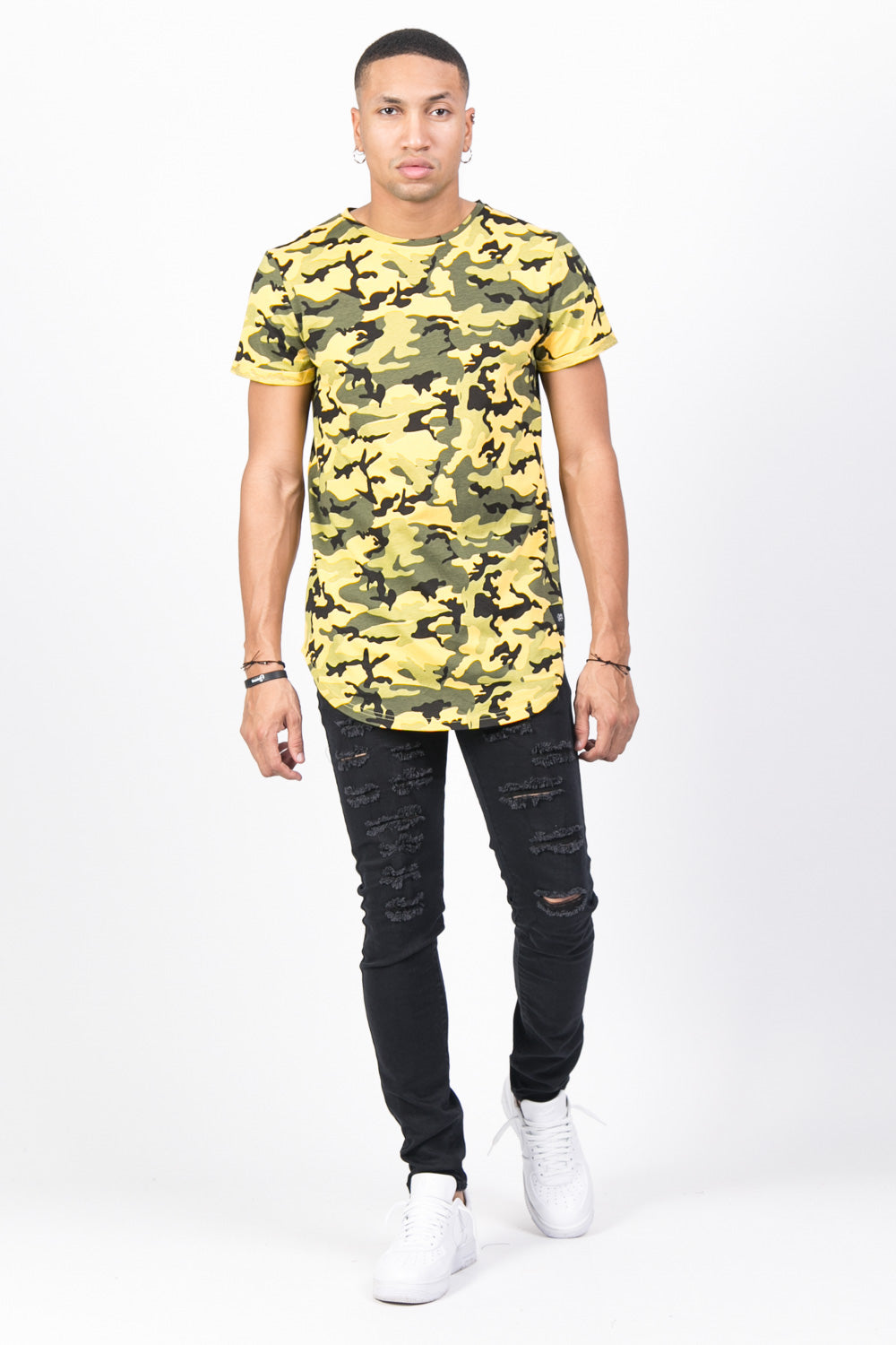 Sixth June - T-shirt camouflage jaune