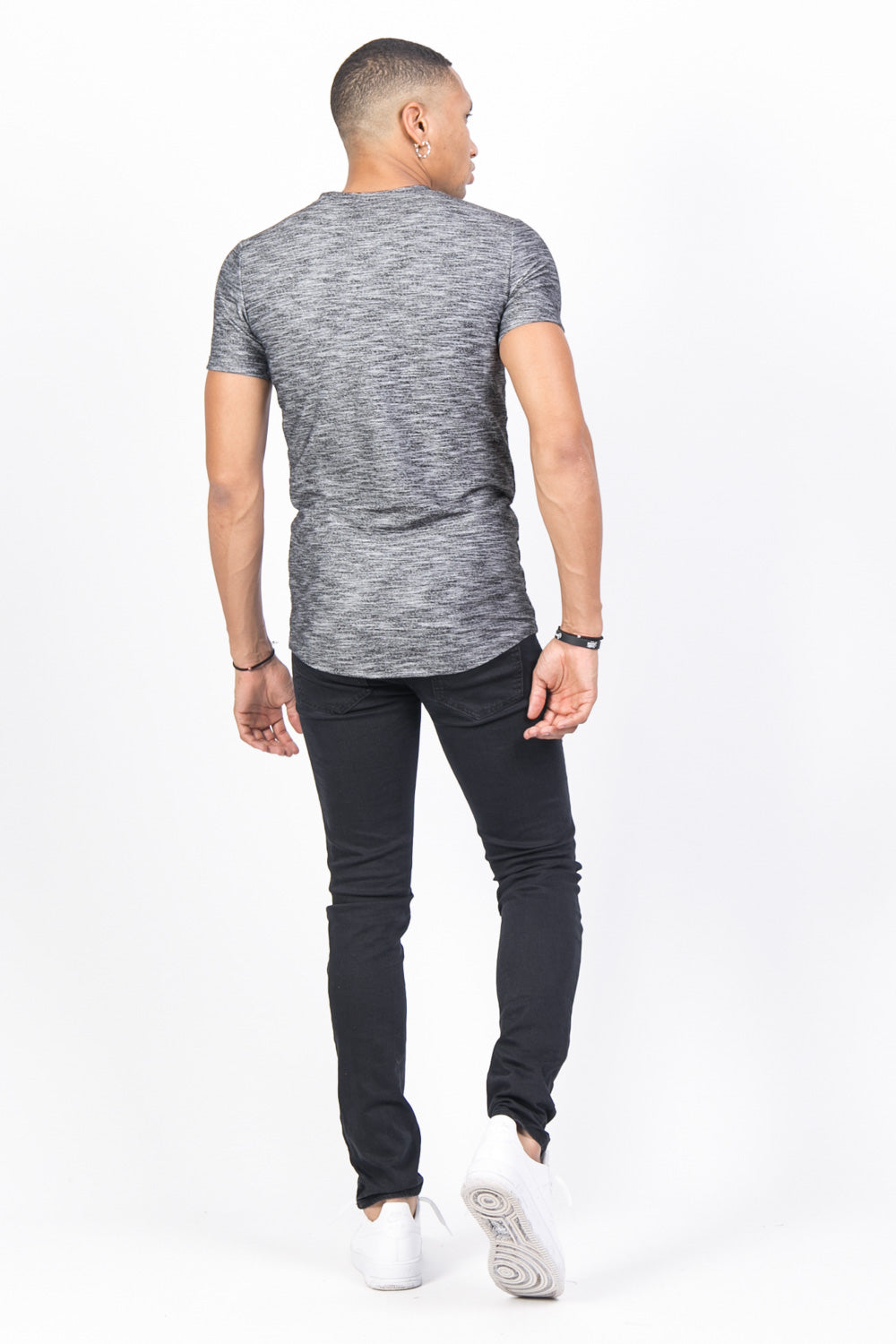 Sixth June - T-shirt moulant texturé noir