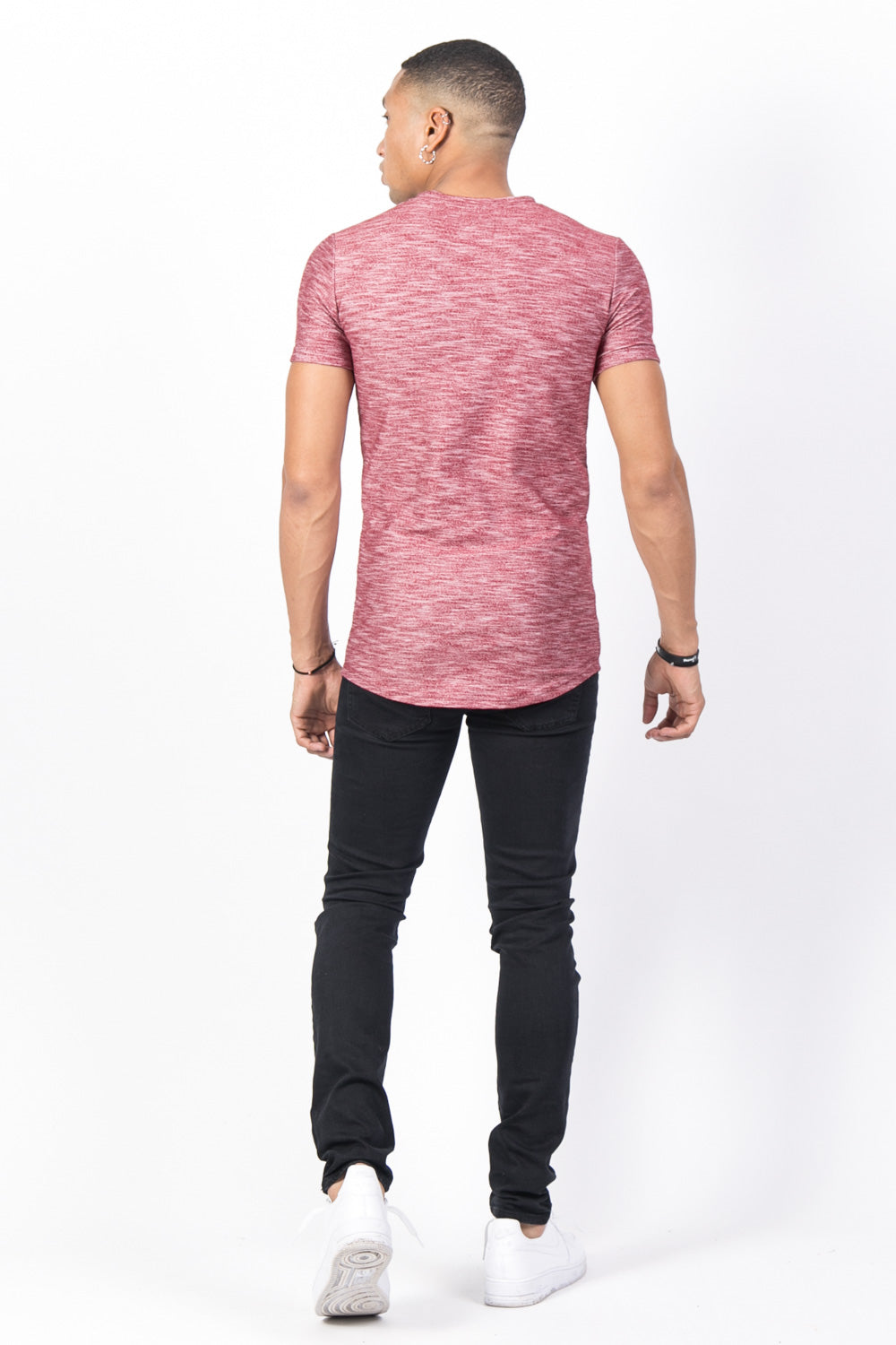 Sixth June - T-shirt moulant texturé bordeaux