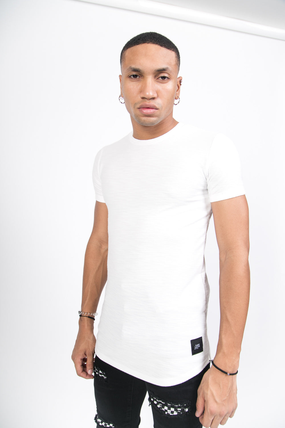 Sixth June - T-shirt moulant texturé blanc