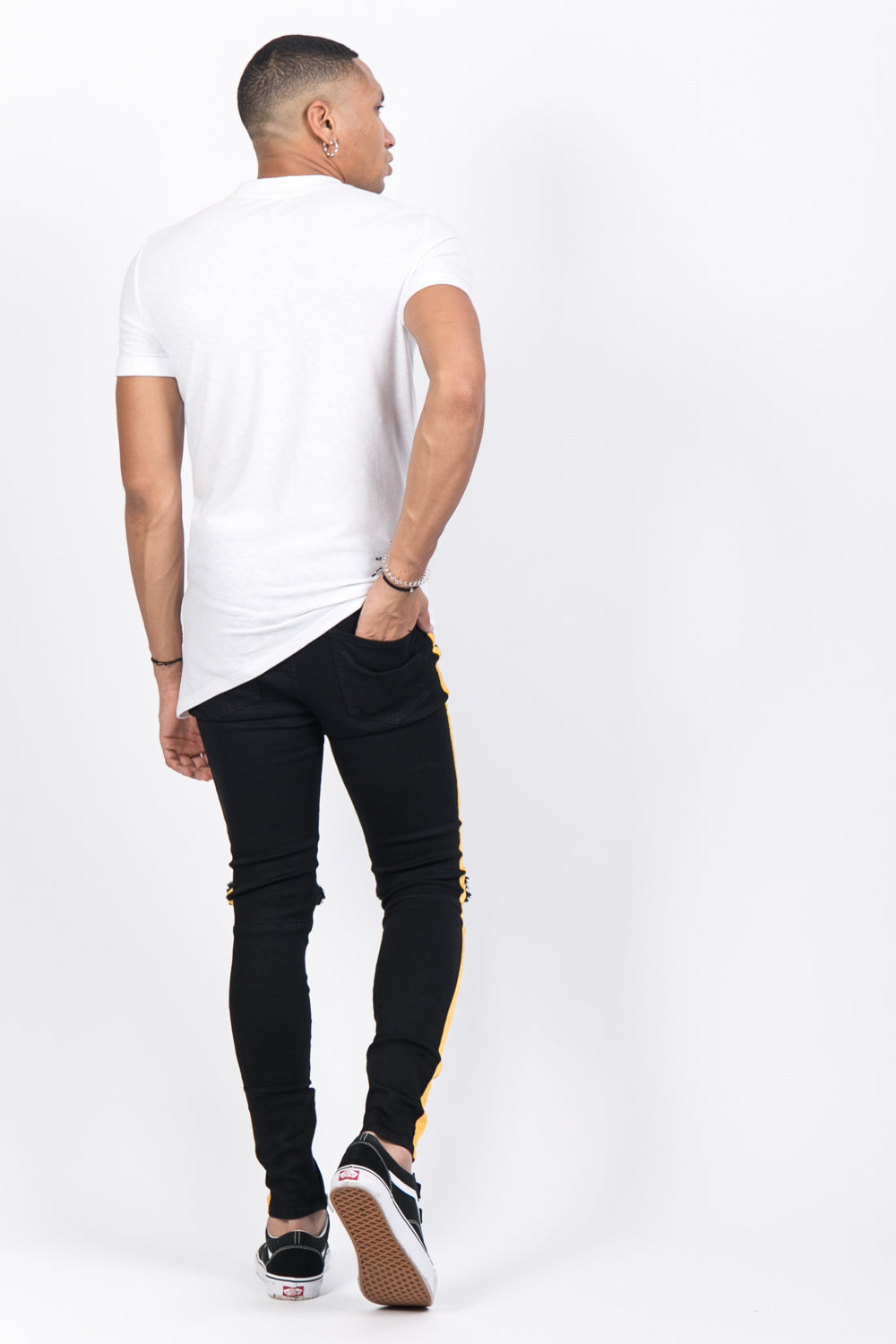 Sixth June - T-shirt trous asymétrique blanc