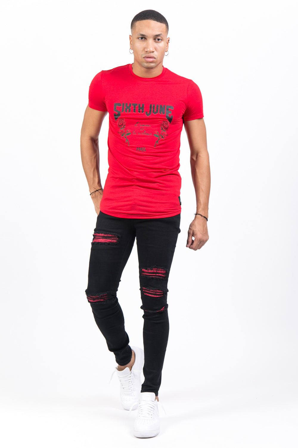 Sixth June - T-shirt amour violence rouge