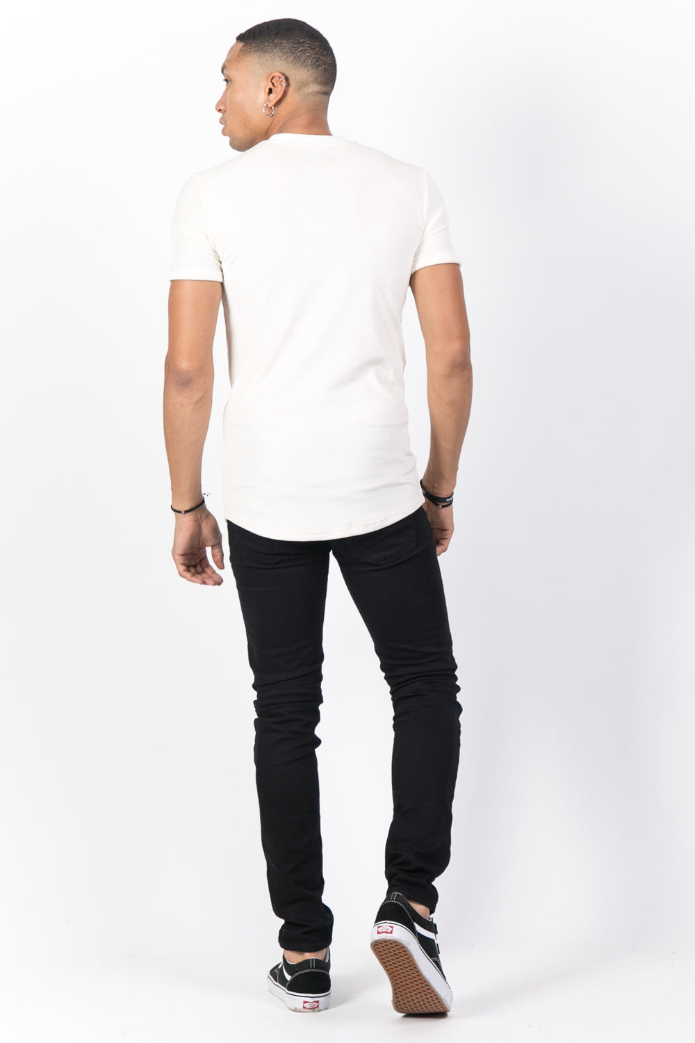 Sixth June - T-shirt velours roses blanc