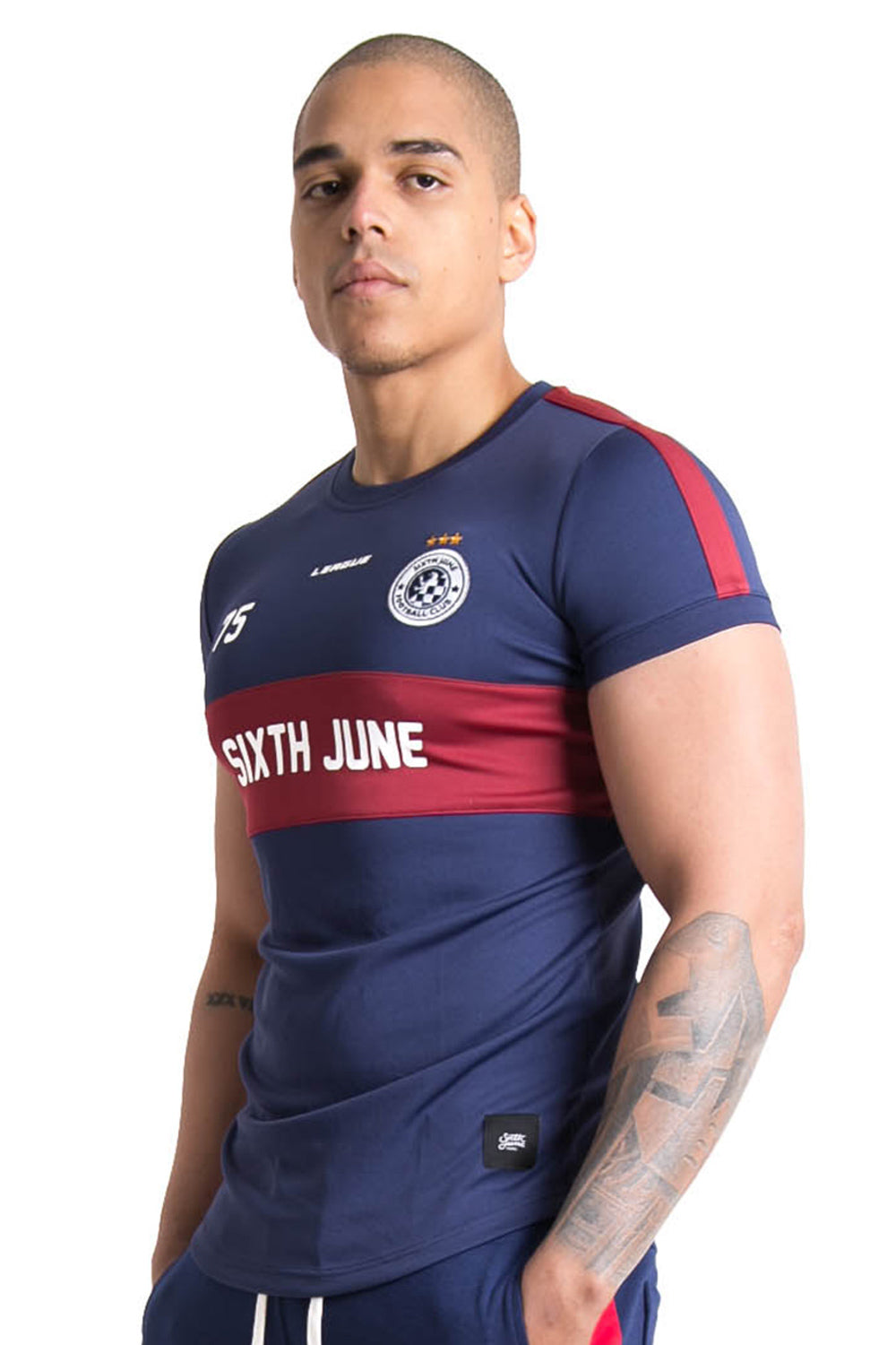 Sixth June - Maillot football league bleu