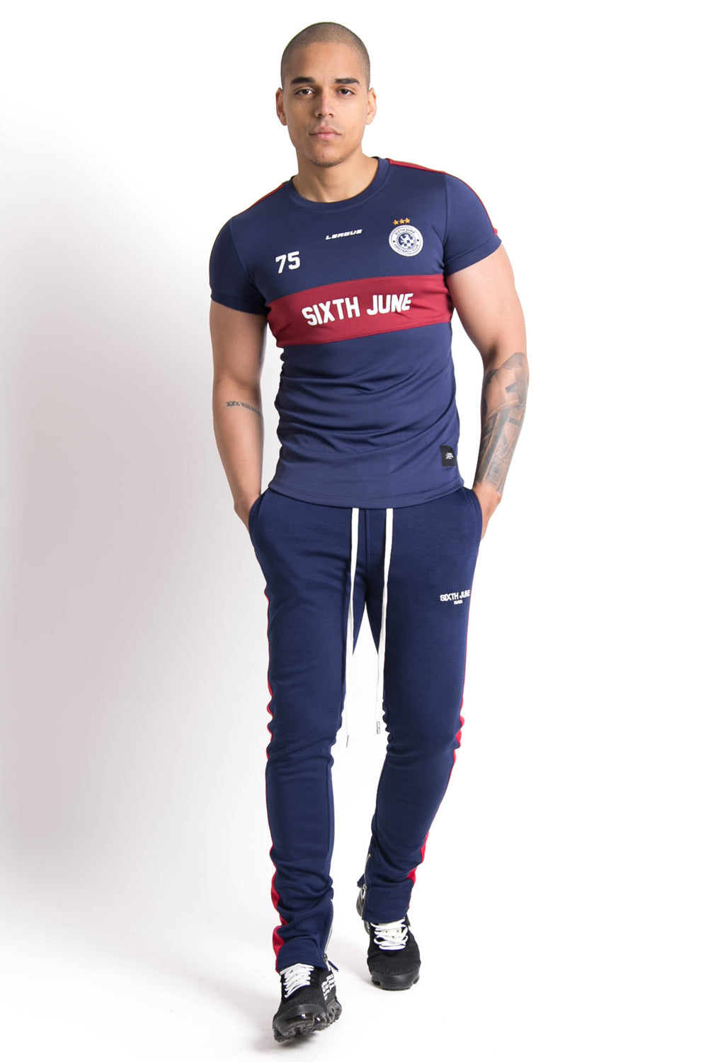 Sixth June - Maillot football league bleu