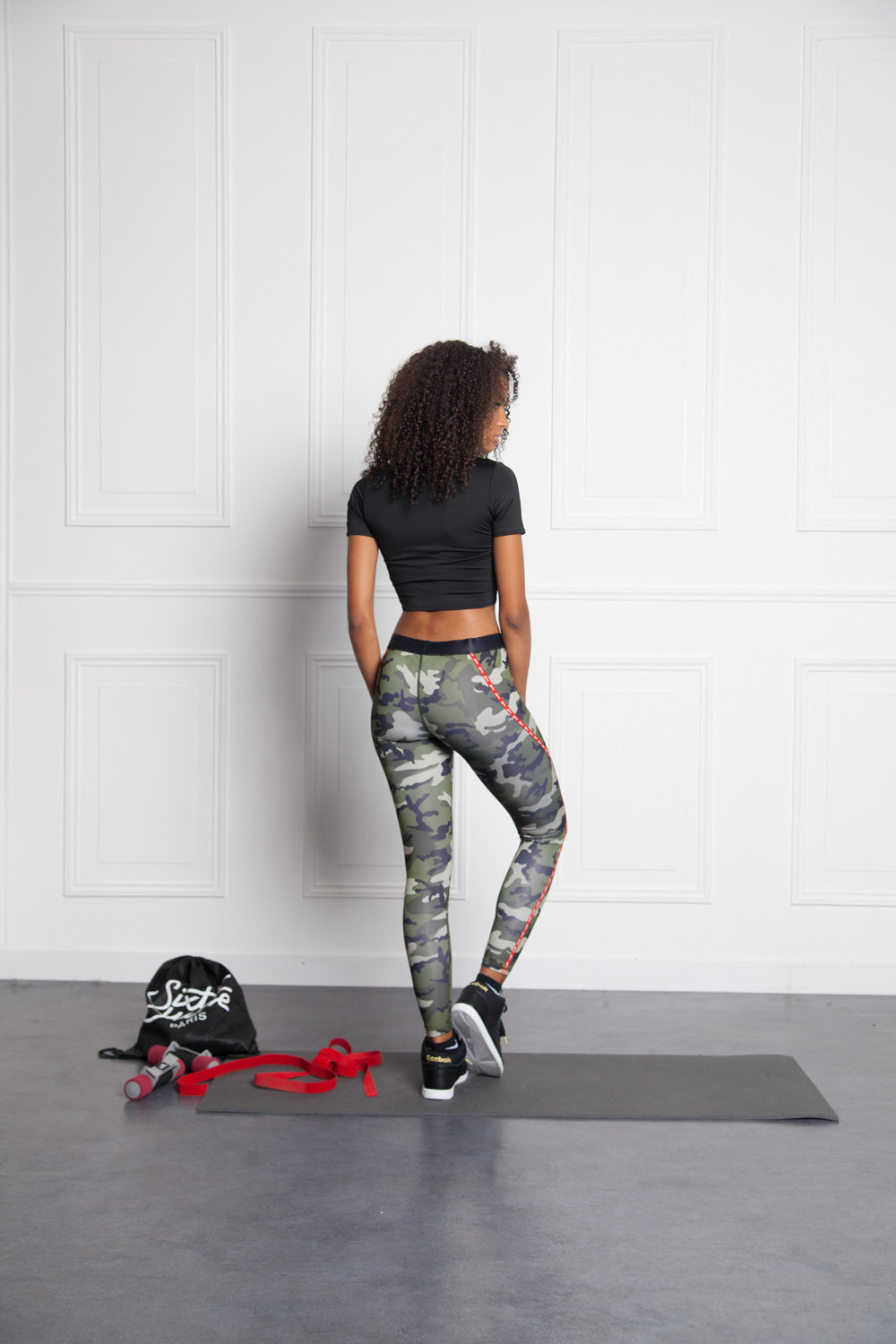 Sixth June - T-shirt court logo Sport noir W2401VTO