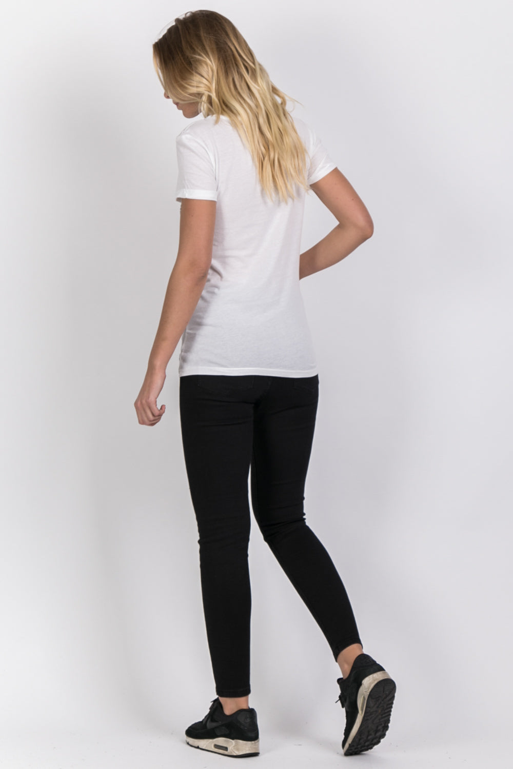 Sixth June - T-shirt Parisiennes fire effect font white W2629CTS