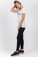 Sixth June - T-shirt Parisiennes fire effect font white W2629CTS