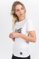 Sixth June - T-shirt brodé logo blanc