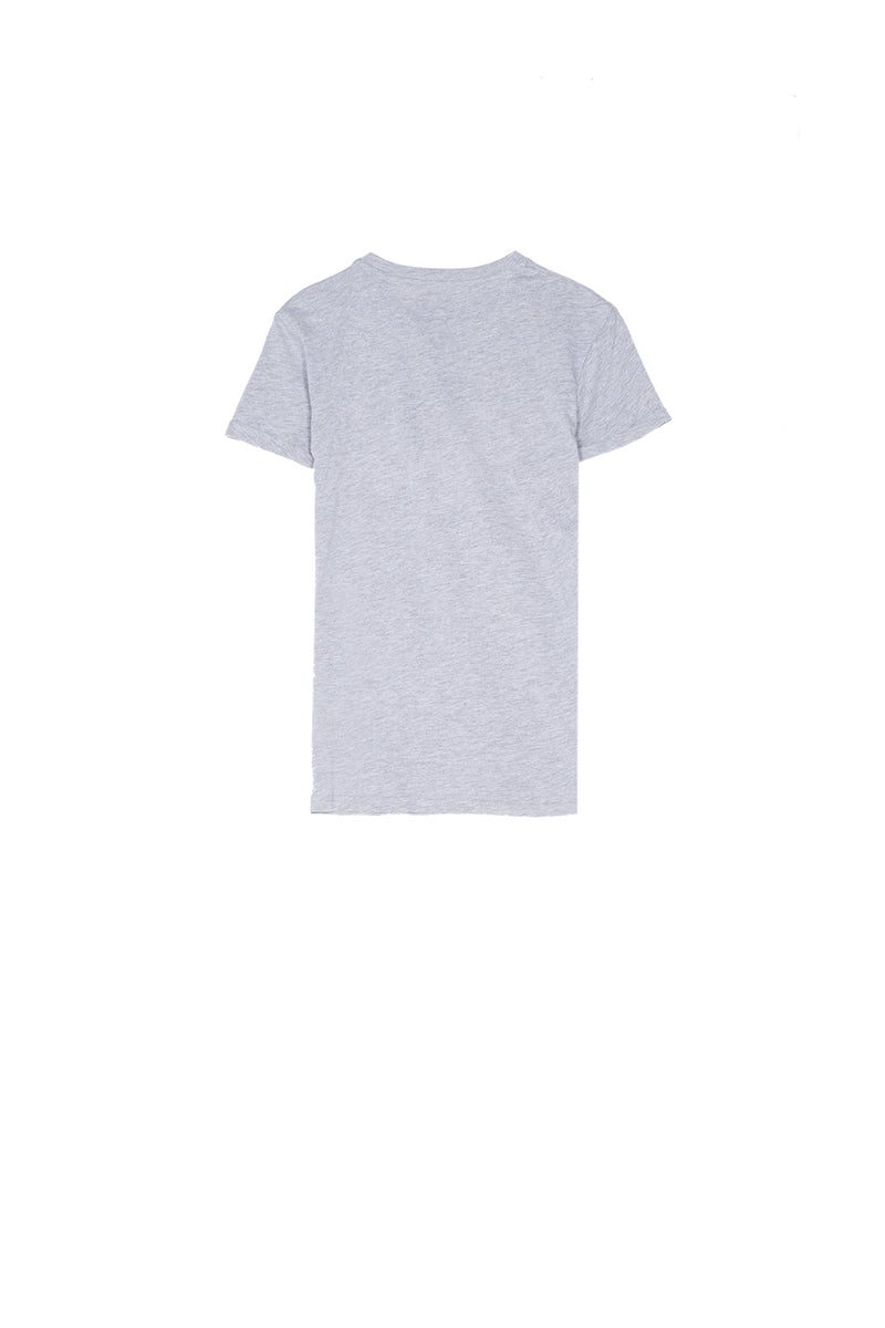 Sixth June - T-shirt brodé logo gris