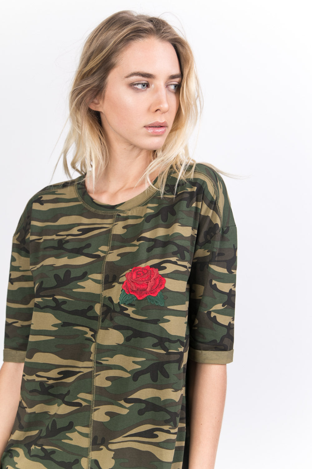 Sixth June - Robe déchirée patch poitrine vert