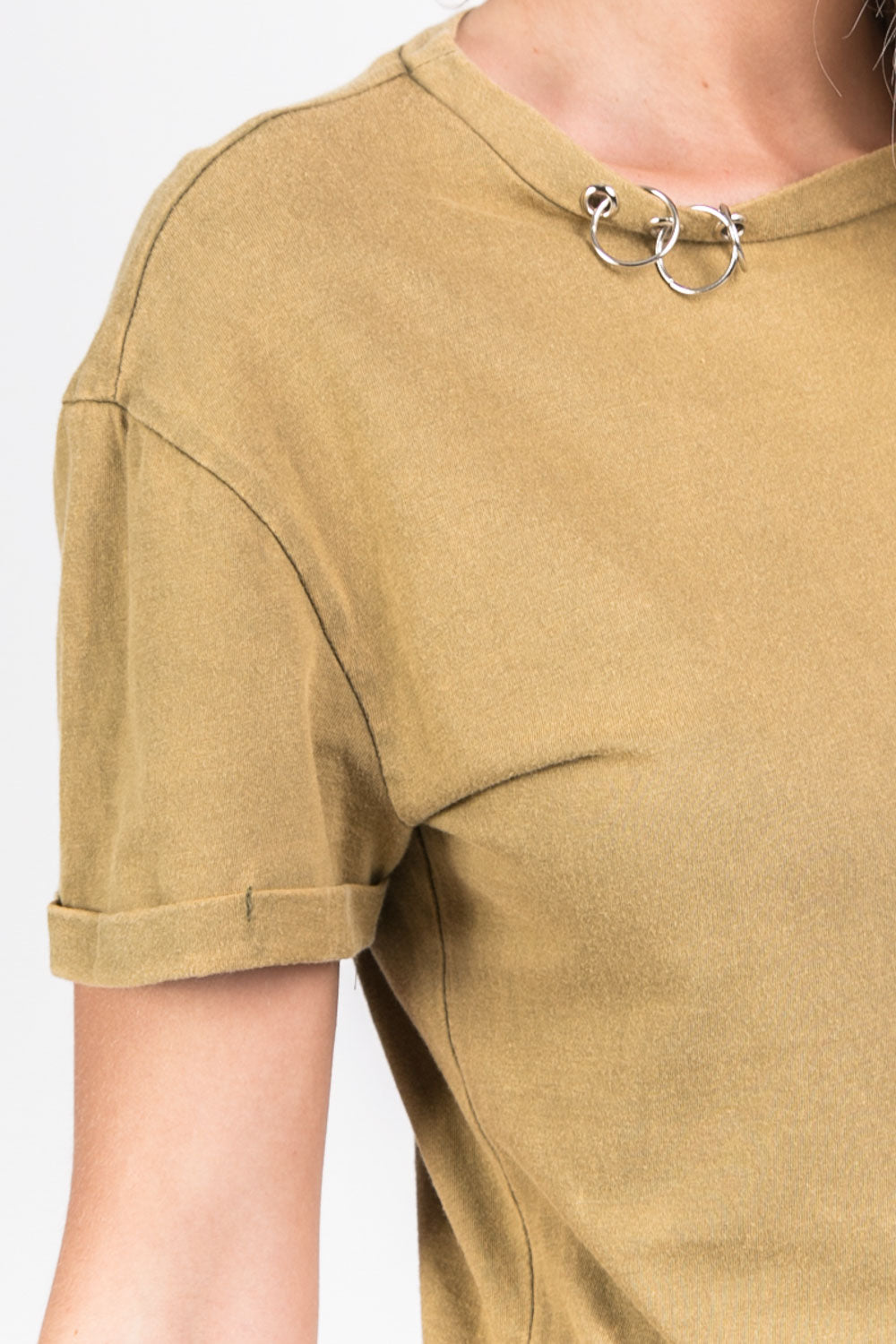 Sixth June - T-shirt anneaux kaki