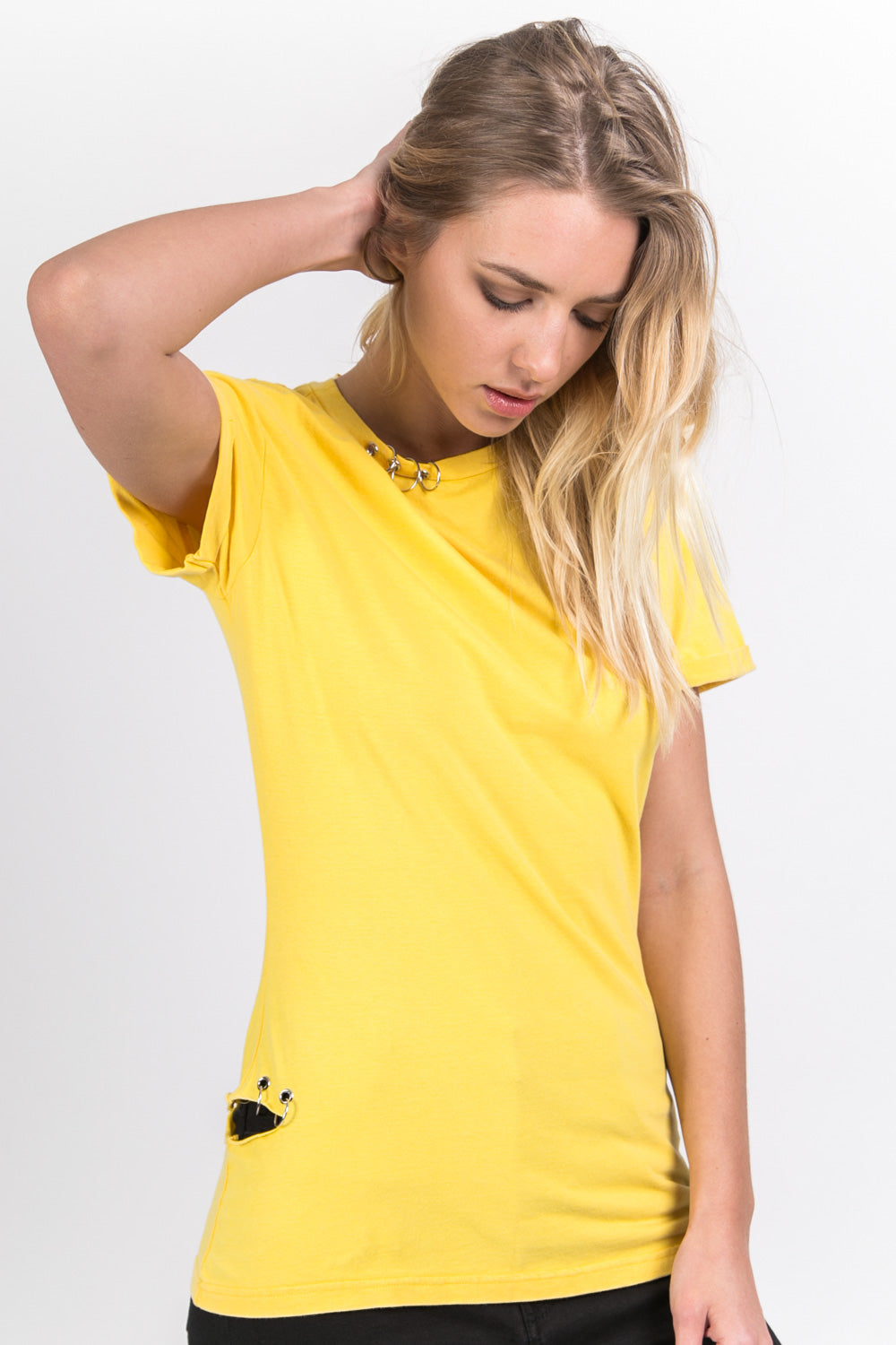 Sixth June - T-shirt anneaux jaune
