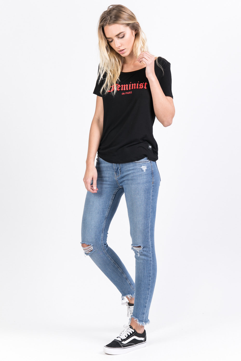 Sixth June - T-shirt Feminist de Paris noir